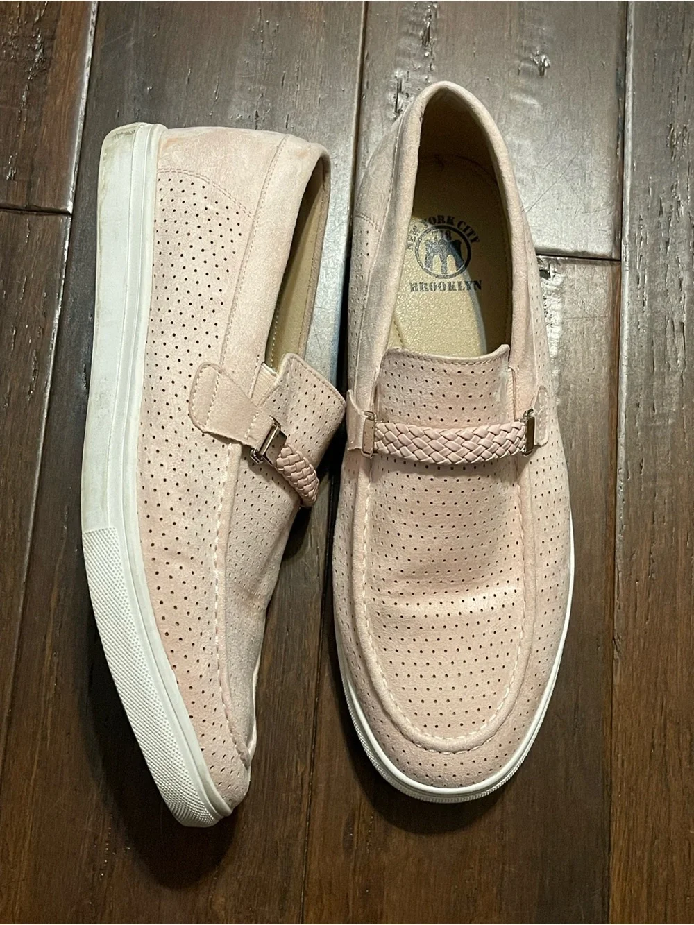 Brooklyn New York City Perforated Suede Slip-On Loafer